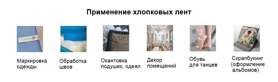 Применение хлопковых лент
