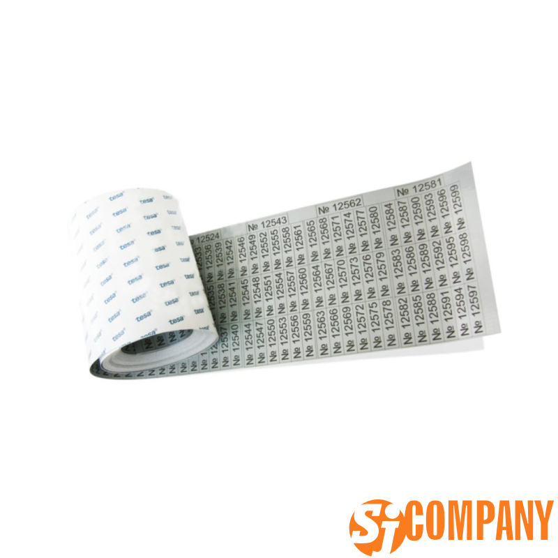 Секъюрити плёнка для гравировки TESA 6930/04, цвет черный глянцевый/белый