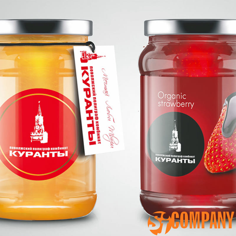Наклейки на банки, для куранты