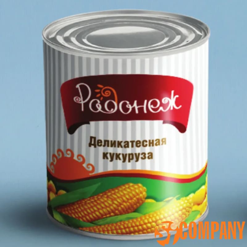 Наклейки на банки, для консервированной кукурузы